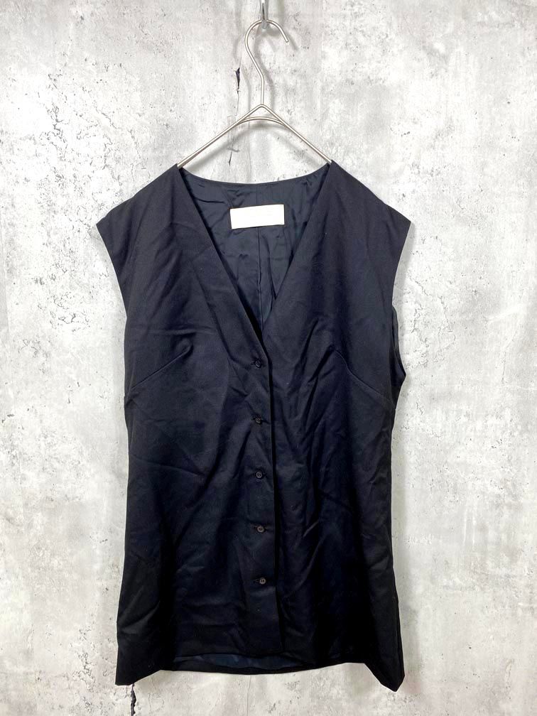 Plage プラージュ シンプル 無地 SOFT WOOL ベスト size36/黒 ■■◎レディース