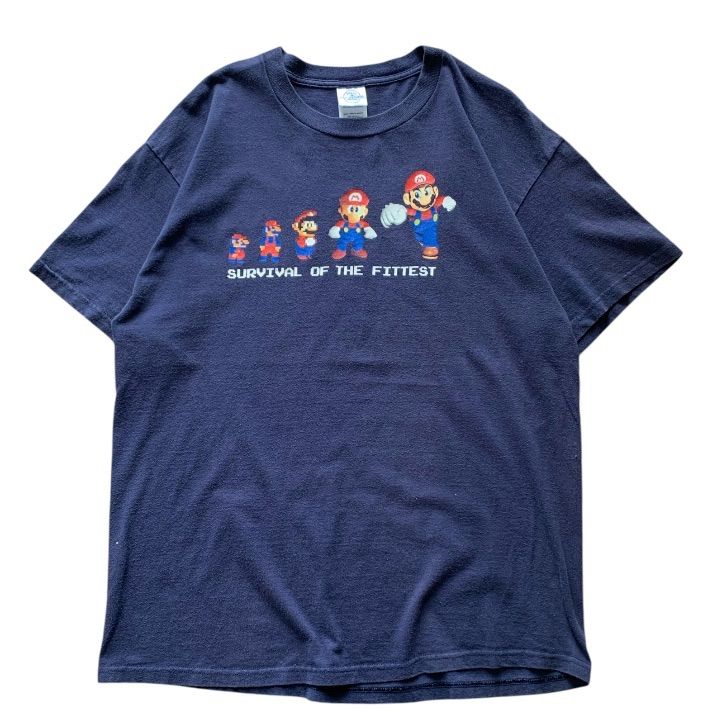 00's DELTA MARIO T-SHIRT (L) デルタ マリオ スーパーマリオ