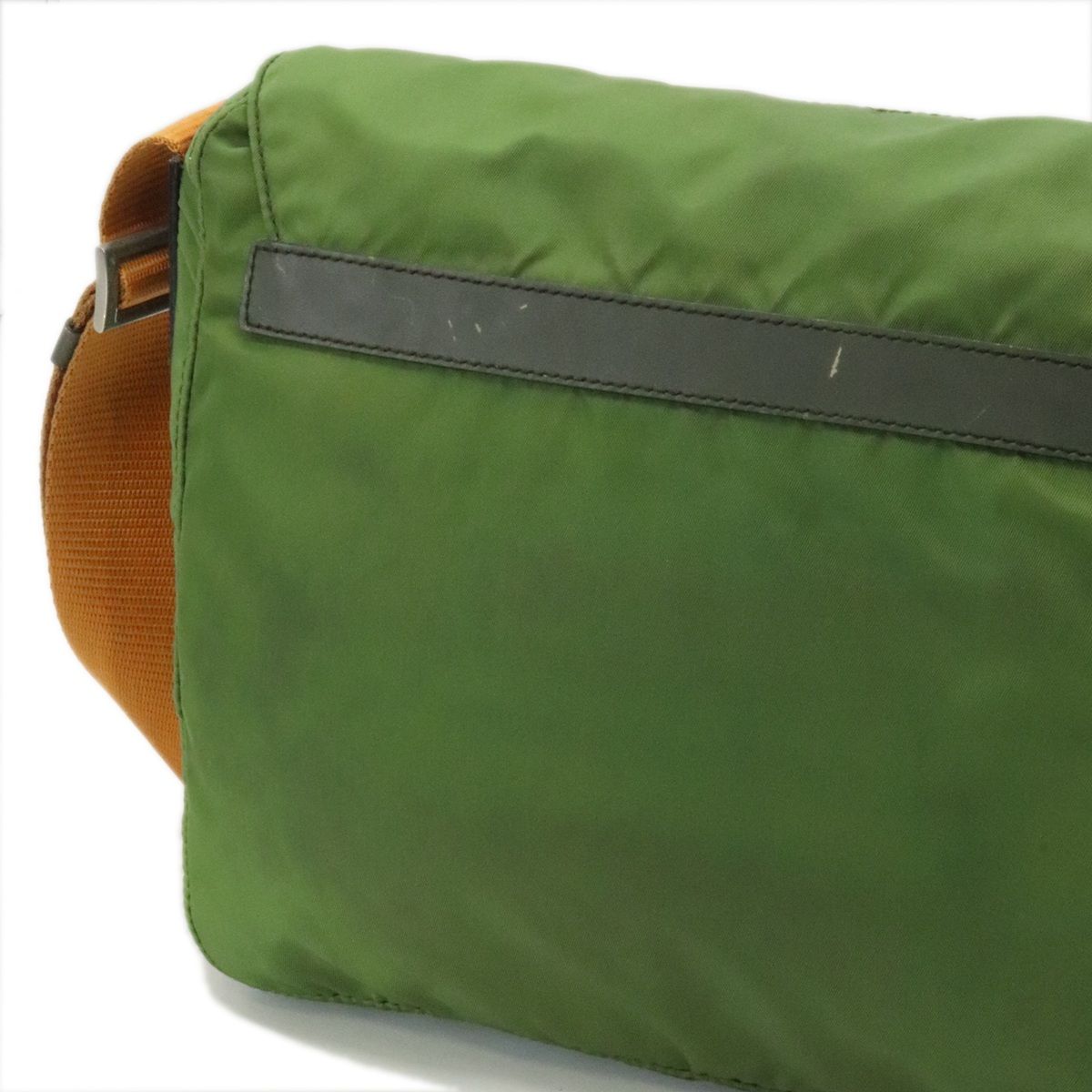 PRADA プラダ 筒型 ショルダーバッグ ナイロン カーキ PRADA プラダ ショルダーバッグ ナイロン カーキ オレンジ - メルカリ