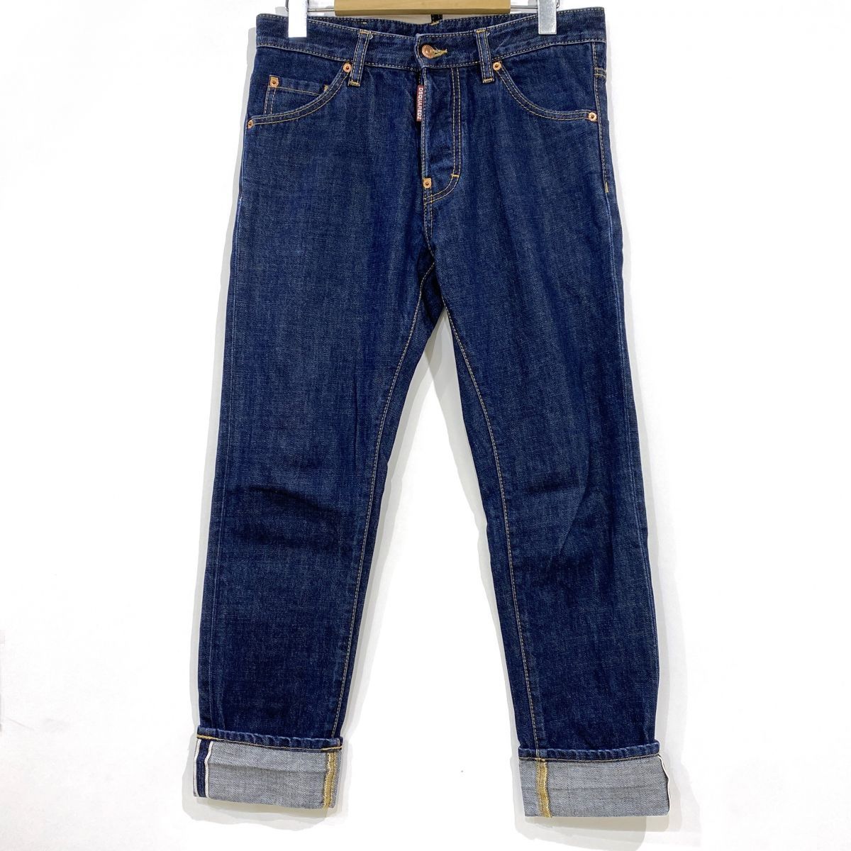 DSQUARED2 ディースクエアード Cool Guy Cropped Jean クロップド デニムパンツ S71LB1106 サイズ:44 ボタンフライ ※中古
