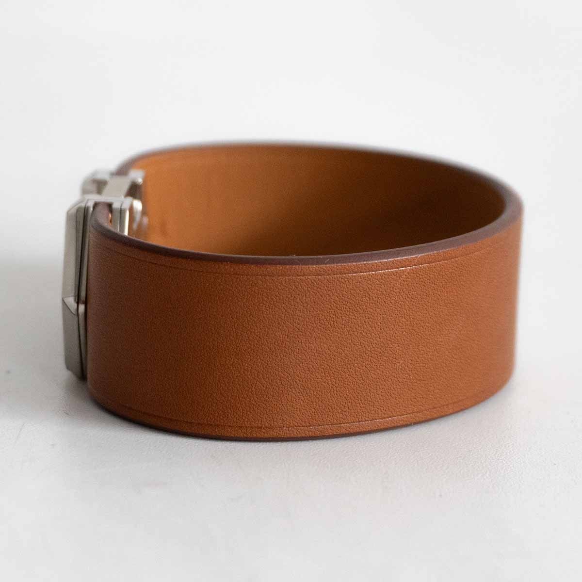 極美品】HERMES【スーパーH レザー ブレスレット】エルメス 26060172