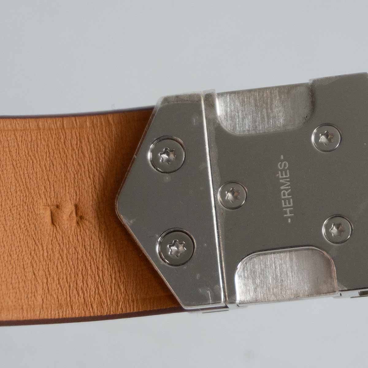 極美品】HERMES【スーパーH レザー ブレスレット】エルメス 26060172