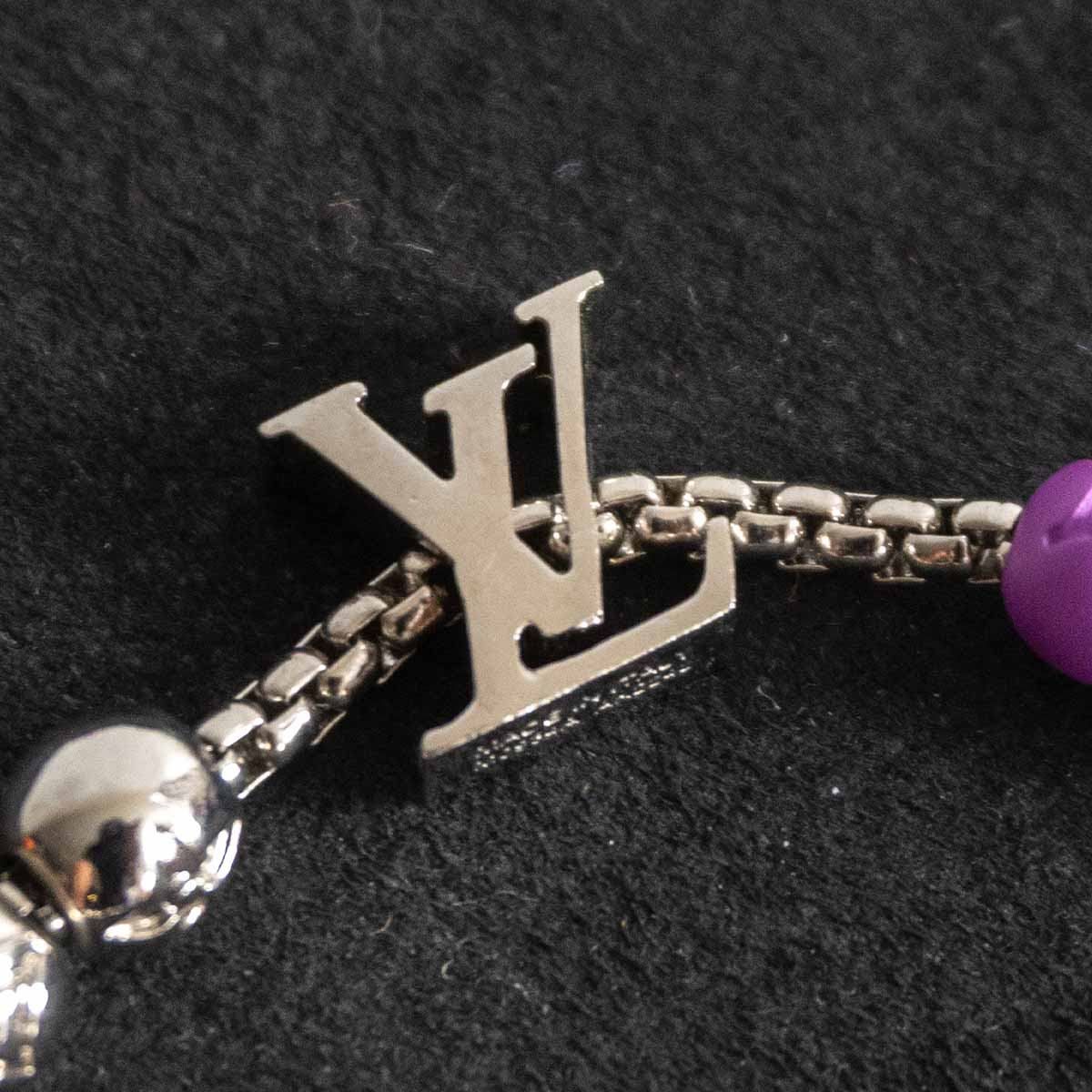 美品】LOUIS VUITTON【ブラスレ モノグラム ビーズ ブレスレット