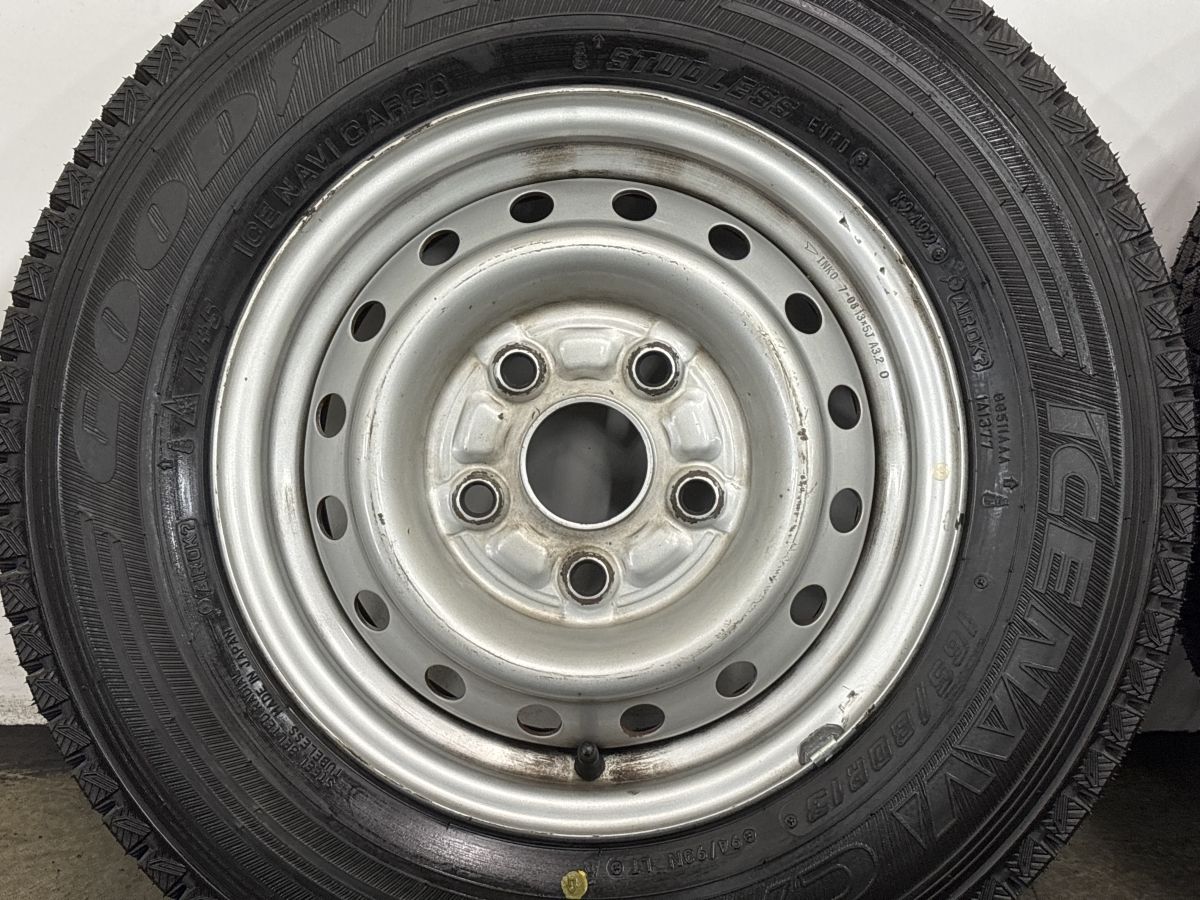 バリ溝】ダイハツ 純正 13in 5J +50 PCD114.3 グッドイヤー アイスナビ