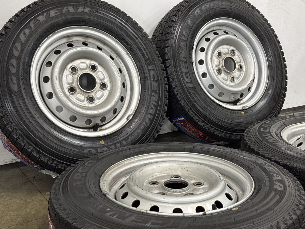 バリ溝】ダイハツ 純正 13in 5J +50 PCD114.3 グッドイヤー アイスナビ