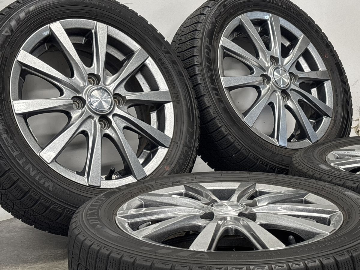 軽自動車サイズ】グラス 14in 4.5J +45 PCD100 ダンロップ WM03 155