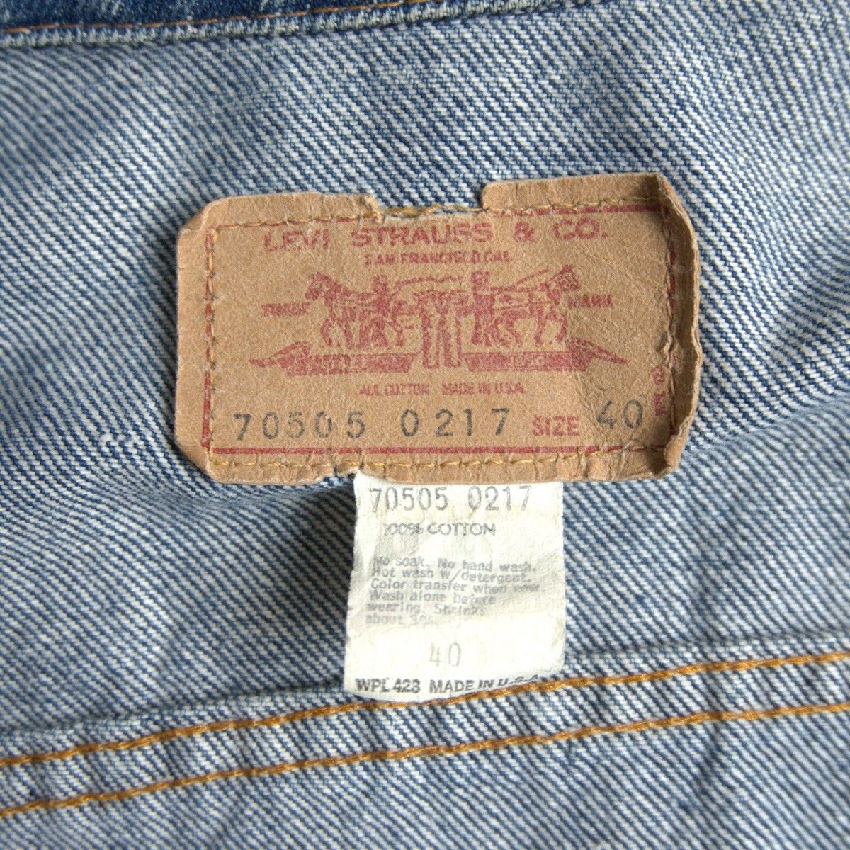雰囲気抜群】 LEVI'S 【70s 70505 4th デニムジャケット 】40 70年代