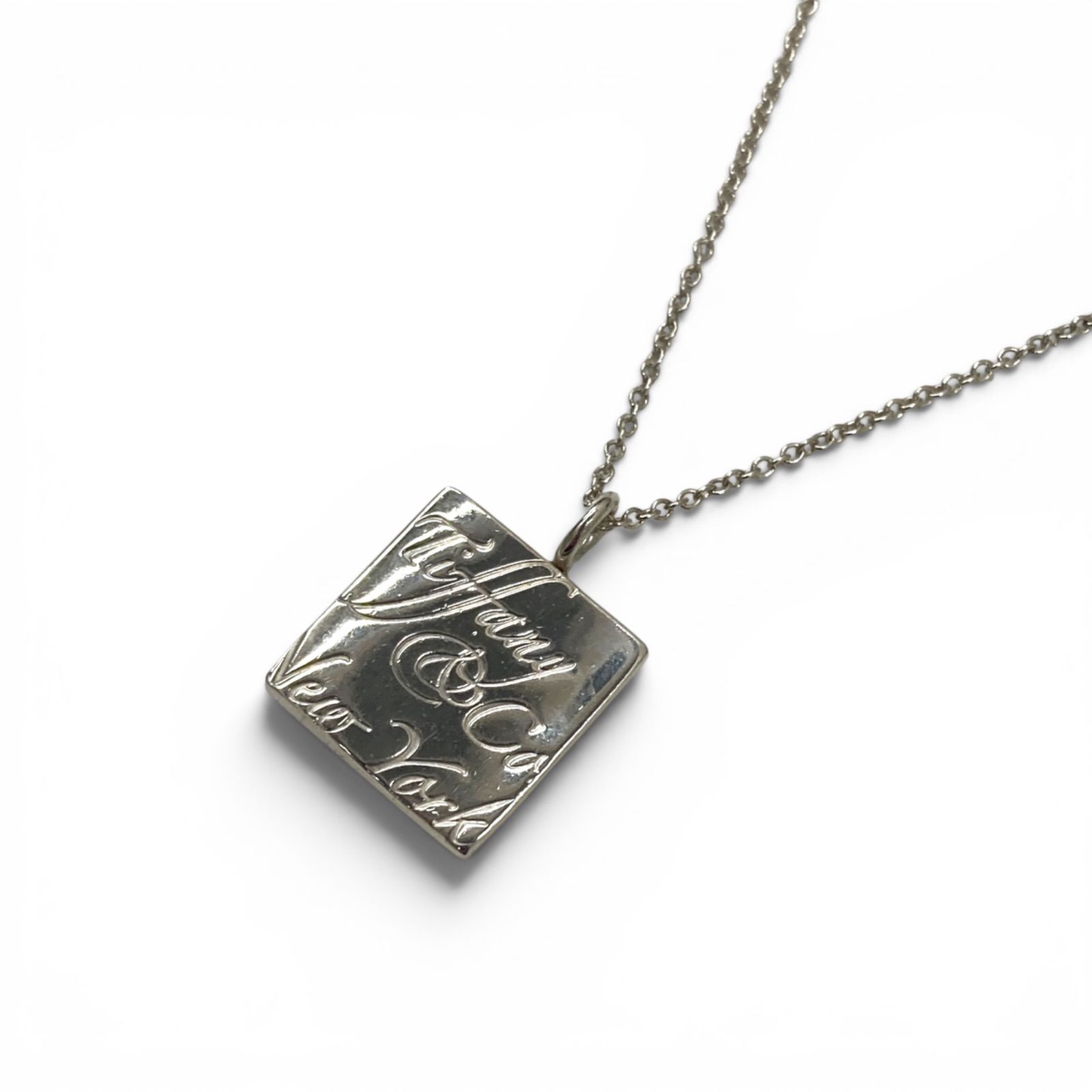 Tiffany＆Co ティファニー＆コー ノーツスクエア ネックレス SV925 キングラム[30]