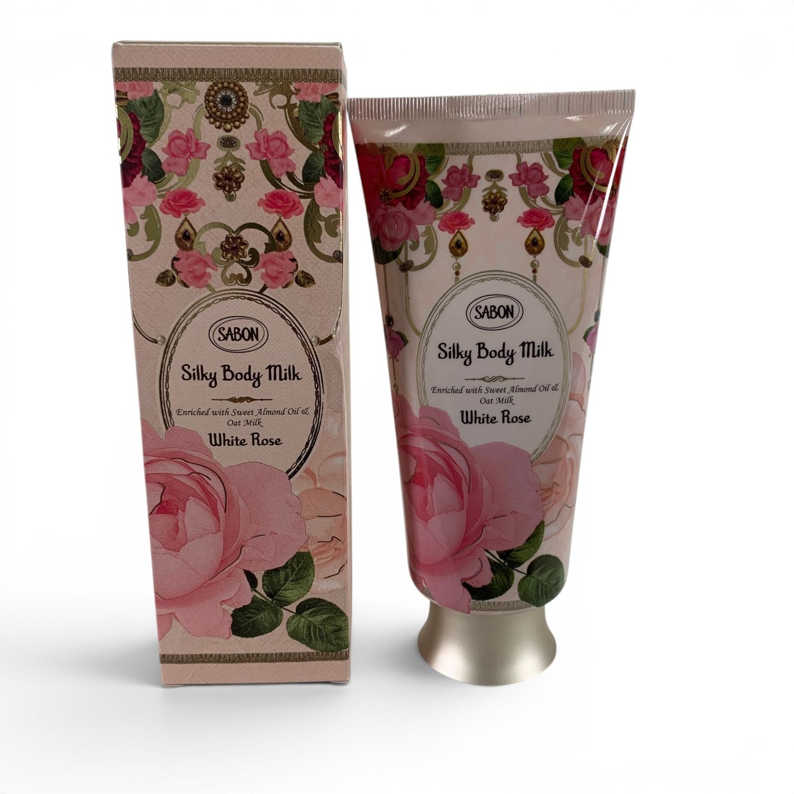新品未使用　SABON Silky Body Milk 200ml2本セット SABON サボン Silky Body Milk シルキーボディミルク ホワイト・ローズ