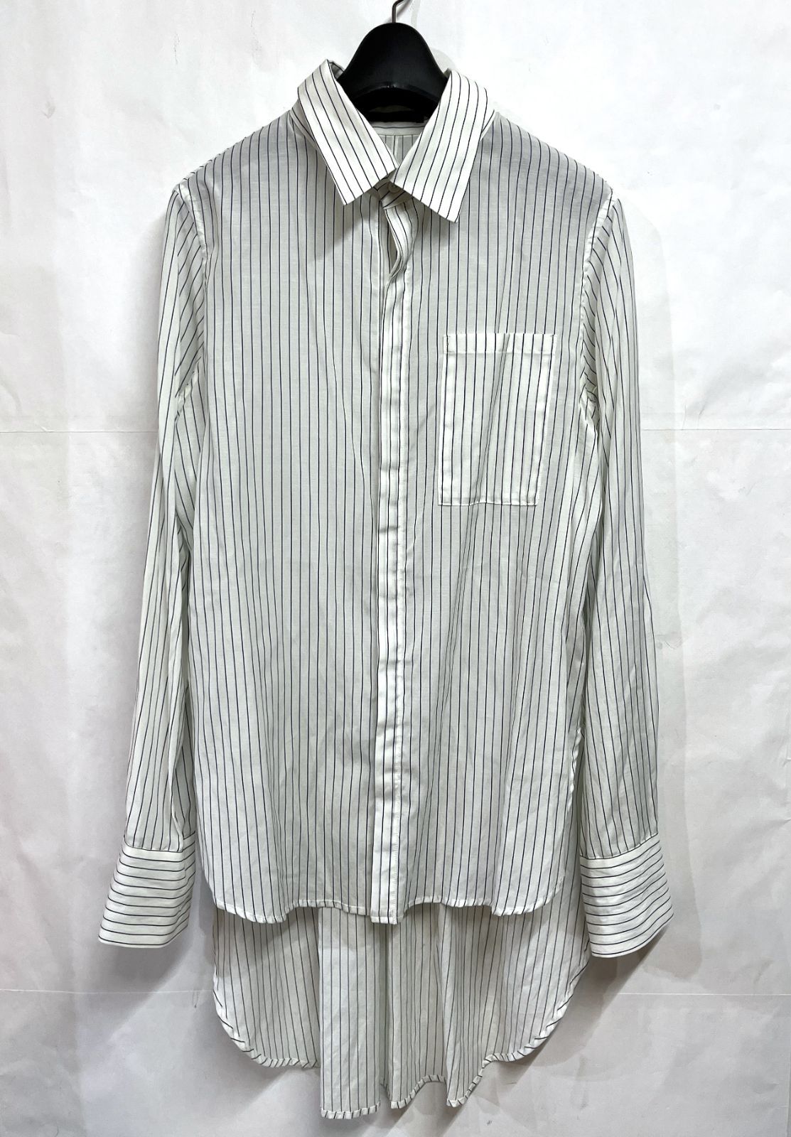 bajra｜バジュラ 119FB03 ストライプ ロングシャツ