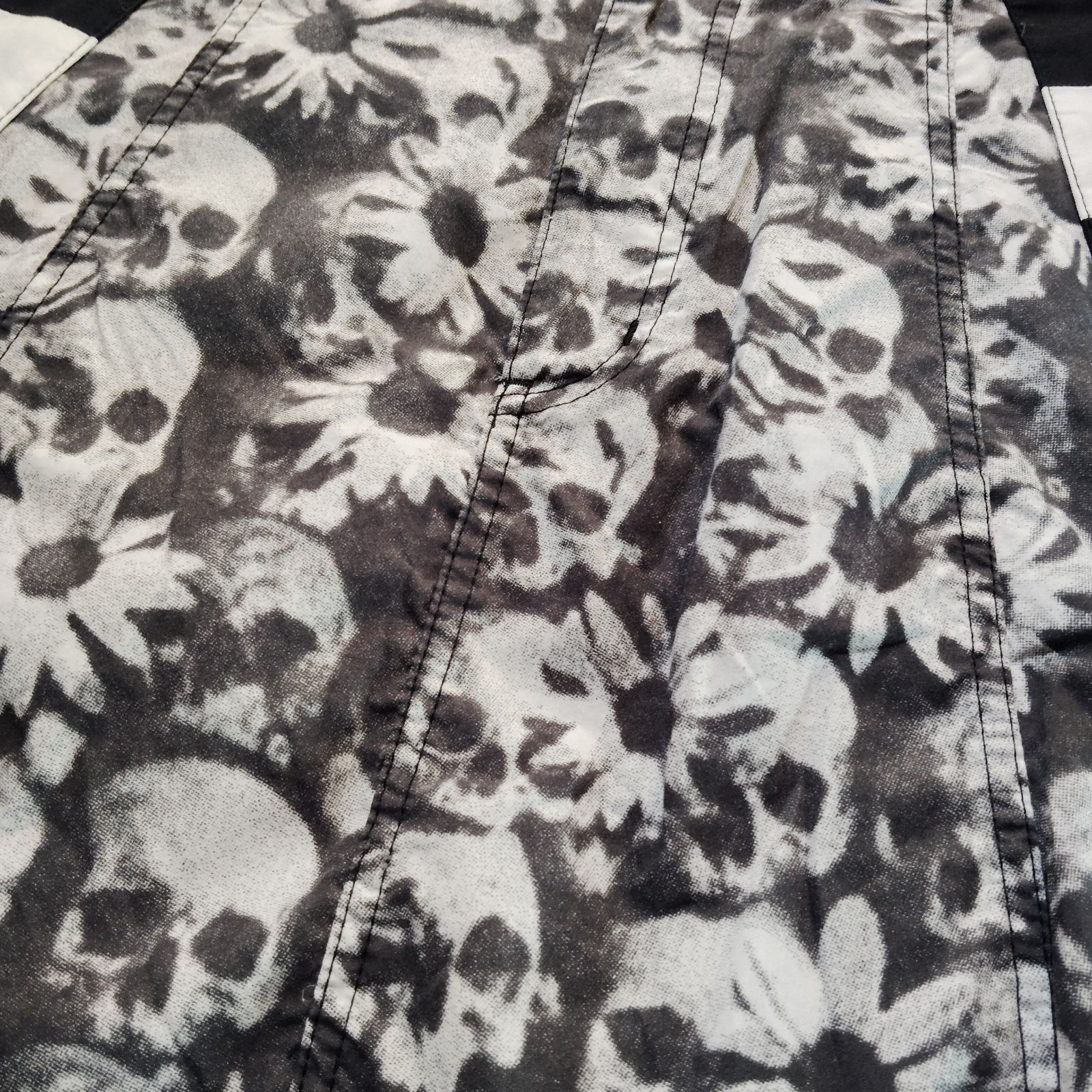 COMME des GARCONS HOMME PLUS 11ss スカル柄切替サルエルパンツ