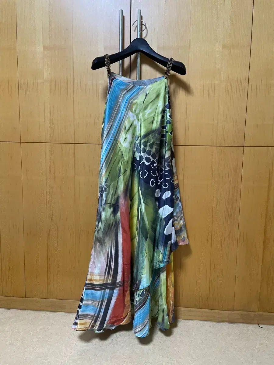 ESCADA エスカーダ シルク ロング ワンピース 38
