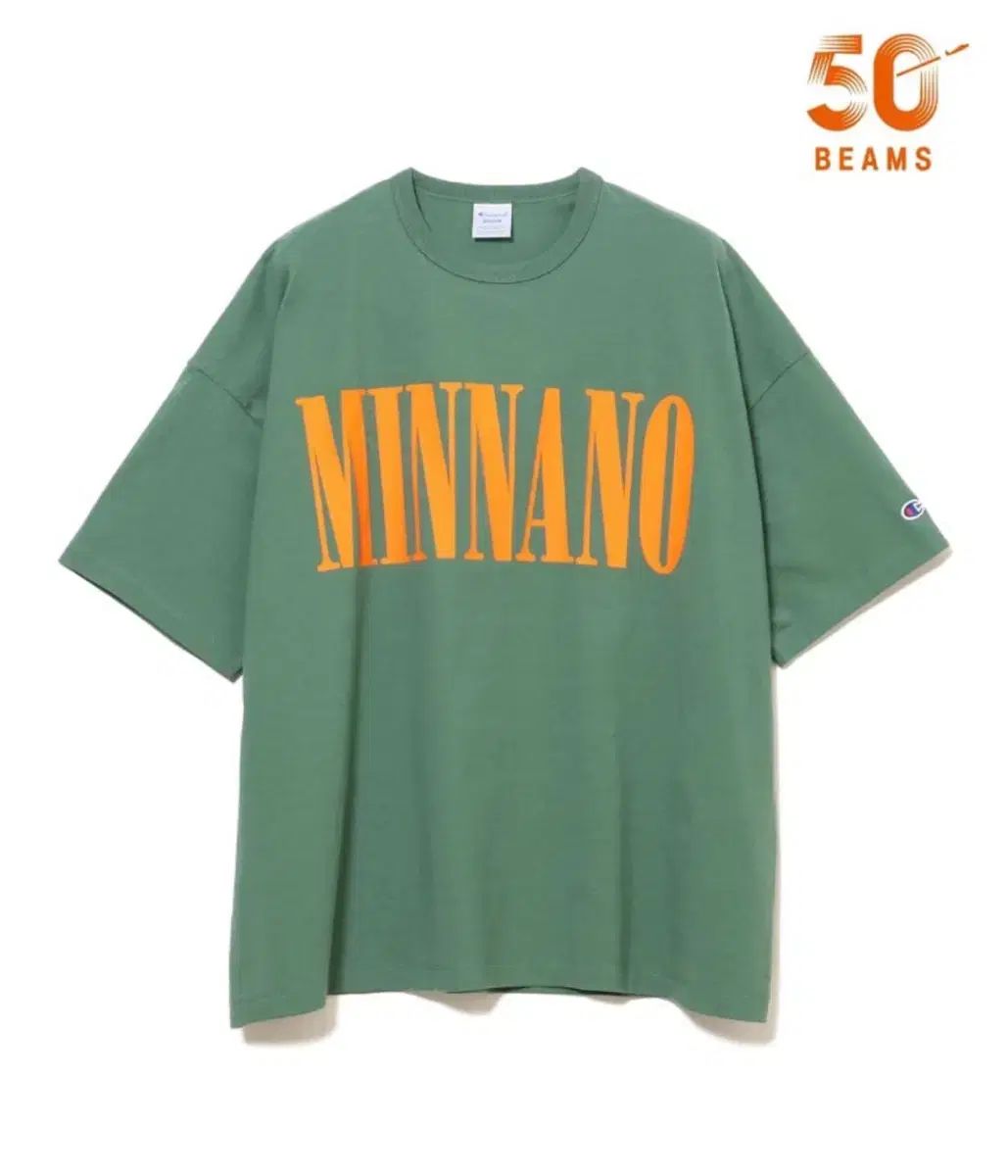 XL みんなの x チャンピオン x ビームス 50周年 原宿 限定モデル Tシャツ カーキ