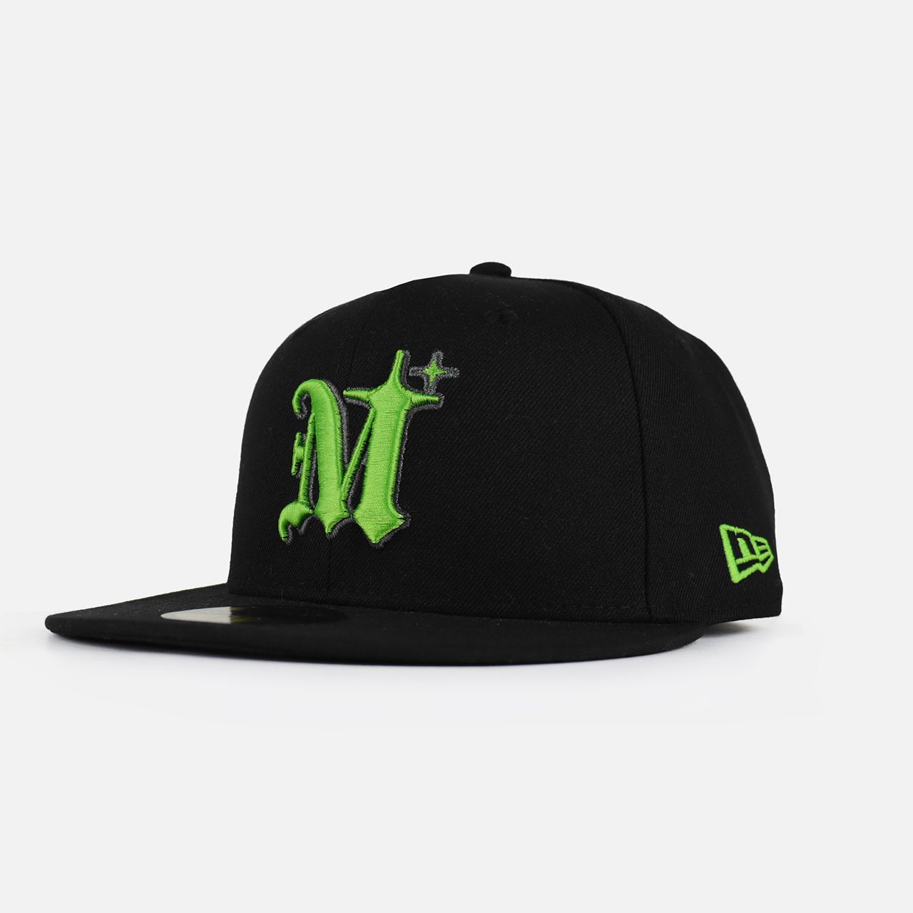 メルヴィンス MLVINCE NEWERA 59FIFTY AUTHENTIC LOGO CAP BLACK×LIME キャップ 帽子 ストリートファッション