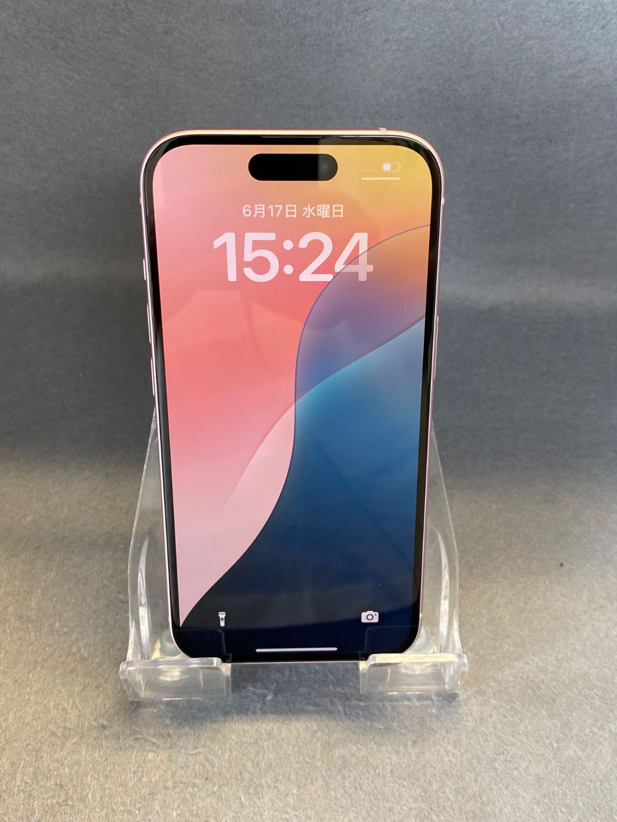 超美品　Appleストア版 SIMフリー iPhone15 128GB ピンク色
