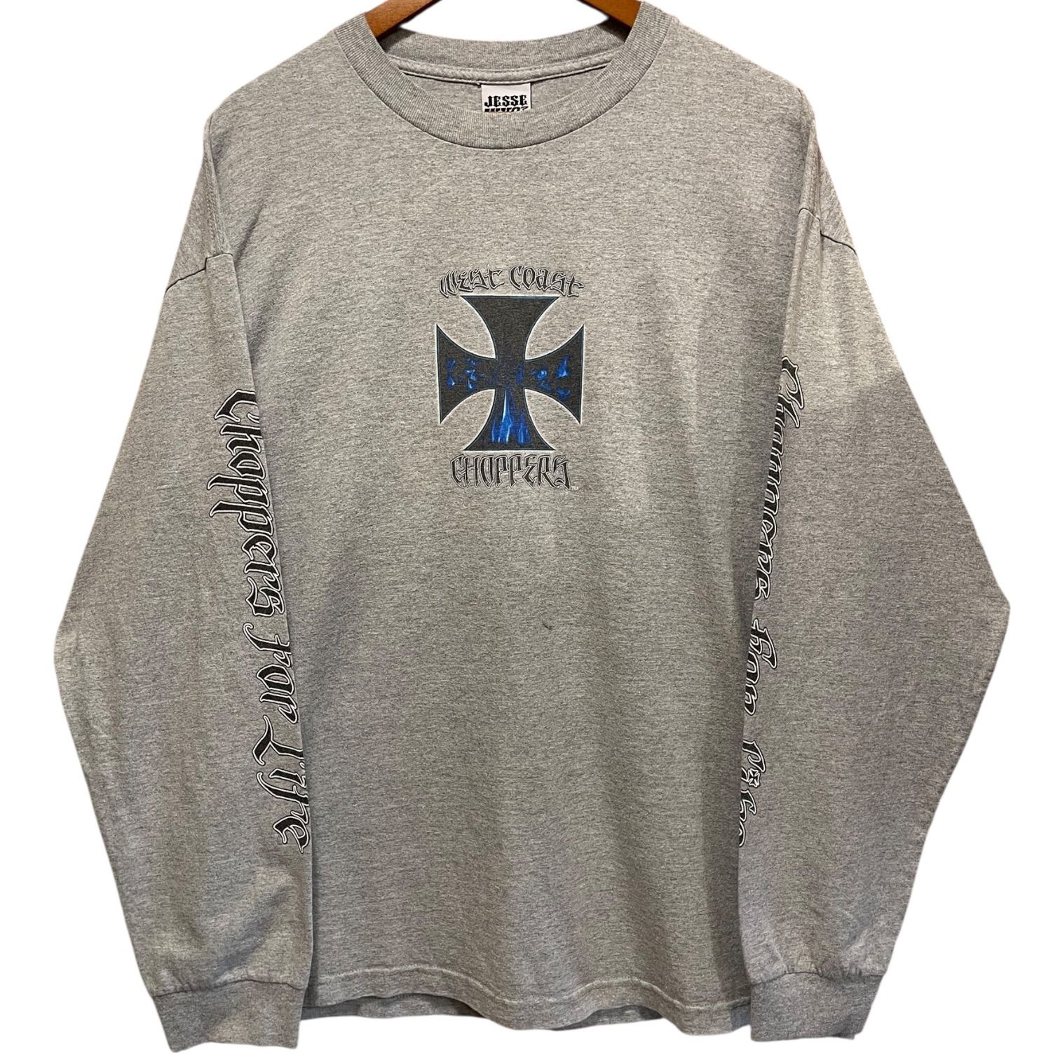 West Coast Choppers L/S Tee 灰 XL相当 ウエストコーストチョッパー