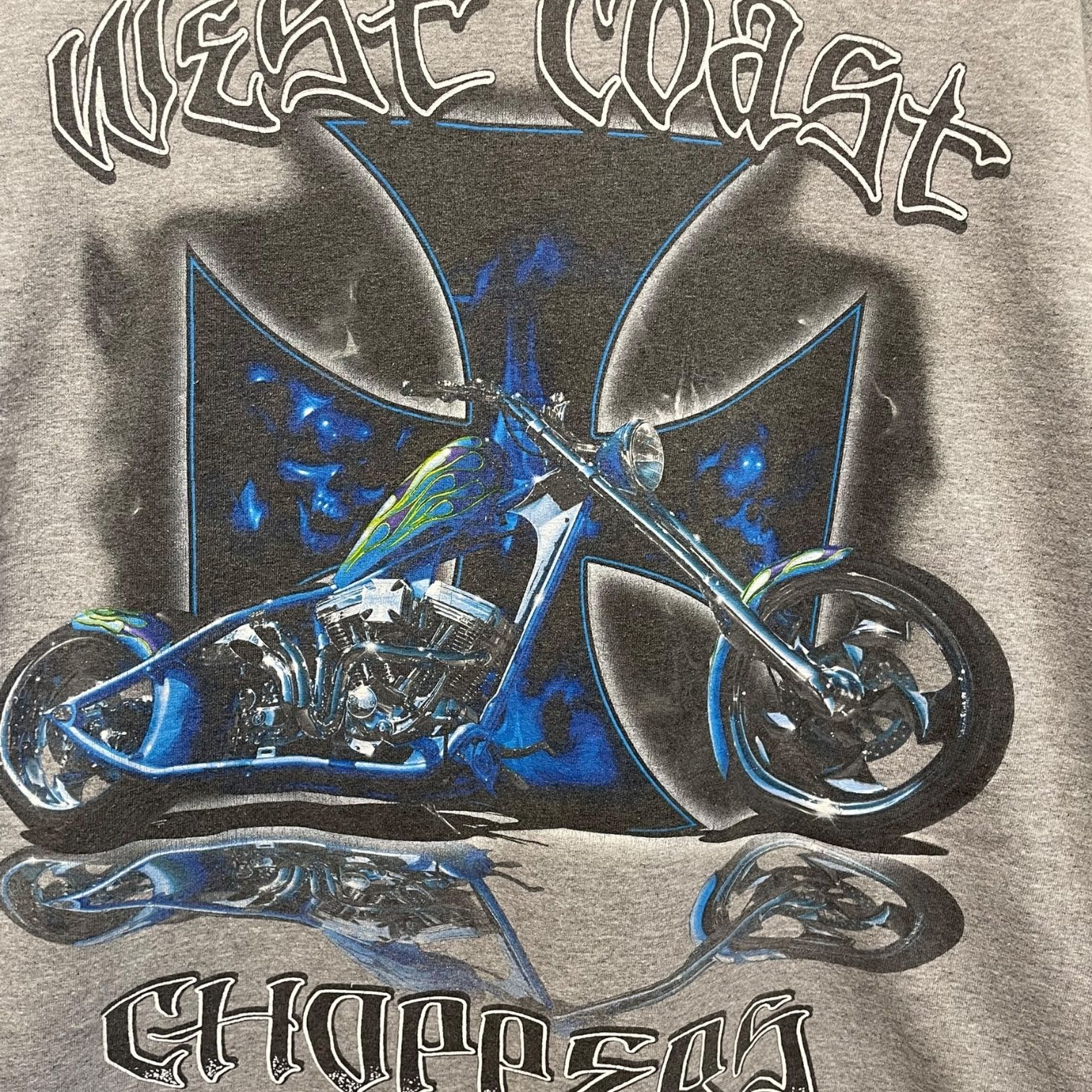 West Coast Choppers L/S Tee 灰 XL相当 ウエストコーストチョッパー