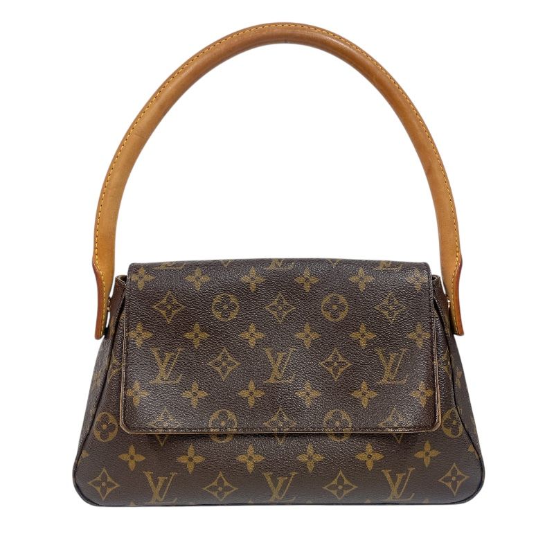 ルイ・ヴィトン LOUIS VUITTON ミニ・ルーピング M51147 ブラウン モノグラム レディース ハンドバッグ