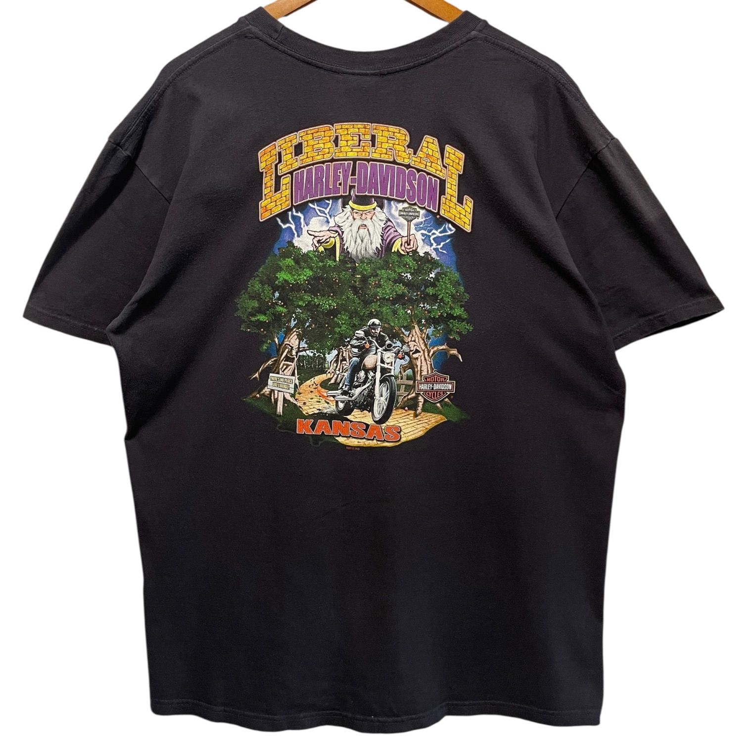 Harley-Davidson S/S Tee 黒 XL ハーレーダビッドソン Tシャツ サンダー