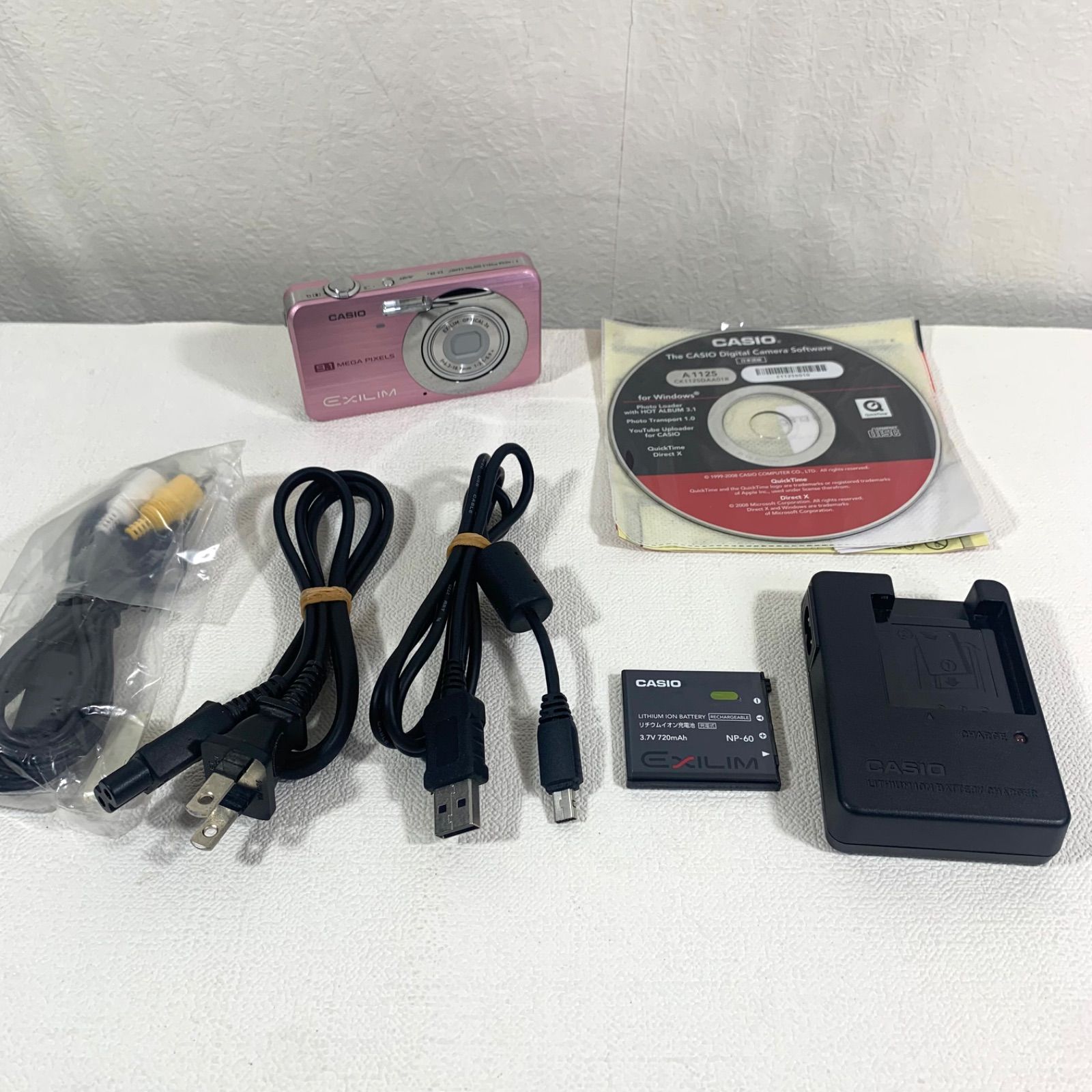 【動作品】CASIO EXILIM EX-Z85 コンパクトデジタルカメラ ピンク/カシオ デジカメ コンデジ