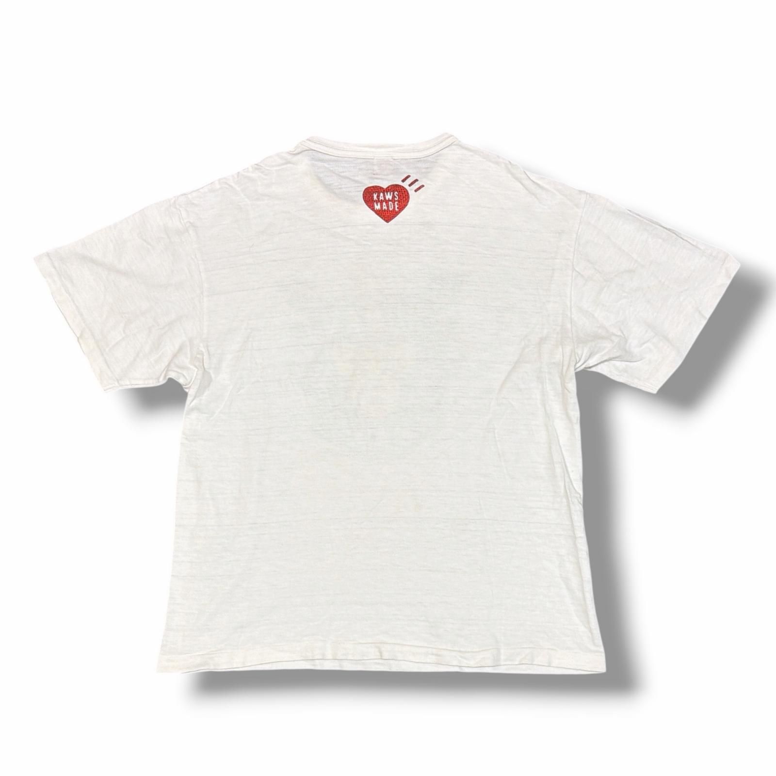 HUMAN MADE KAWS 21SS T-SHIRT #1 S ホワイト HUMAN MADE × KAWS 21SS T-SHIRT KAWS #1 コラボTシャツ カットソー
