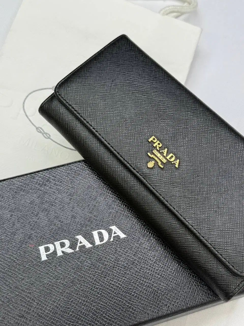 正規品 PRADA プラダ サフィアーノ 長財布 ブラック 1M1132