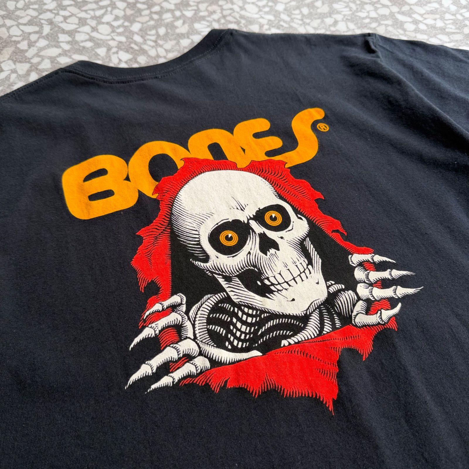 Archive アーカイブ Y2K ] POWELL / skull bones T-shirt size L