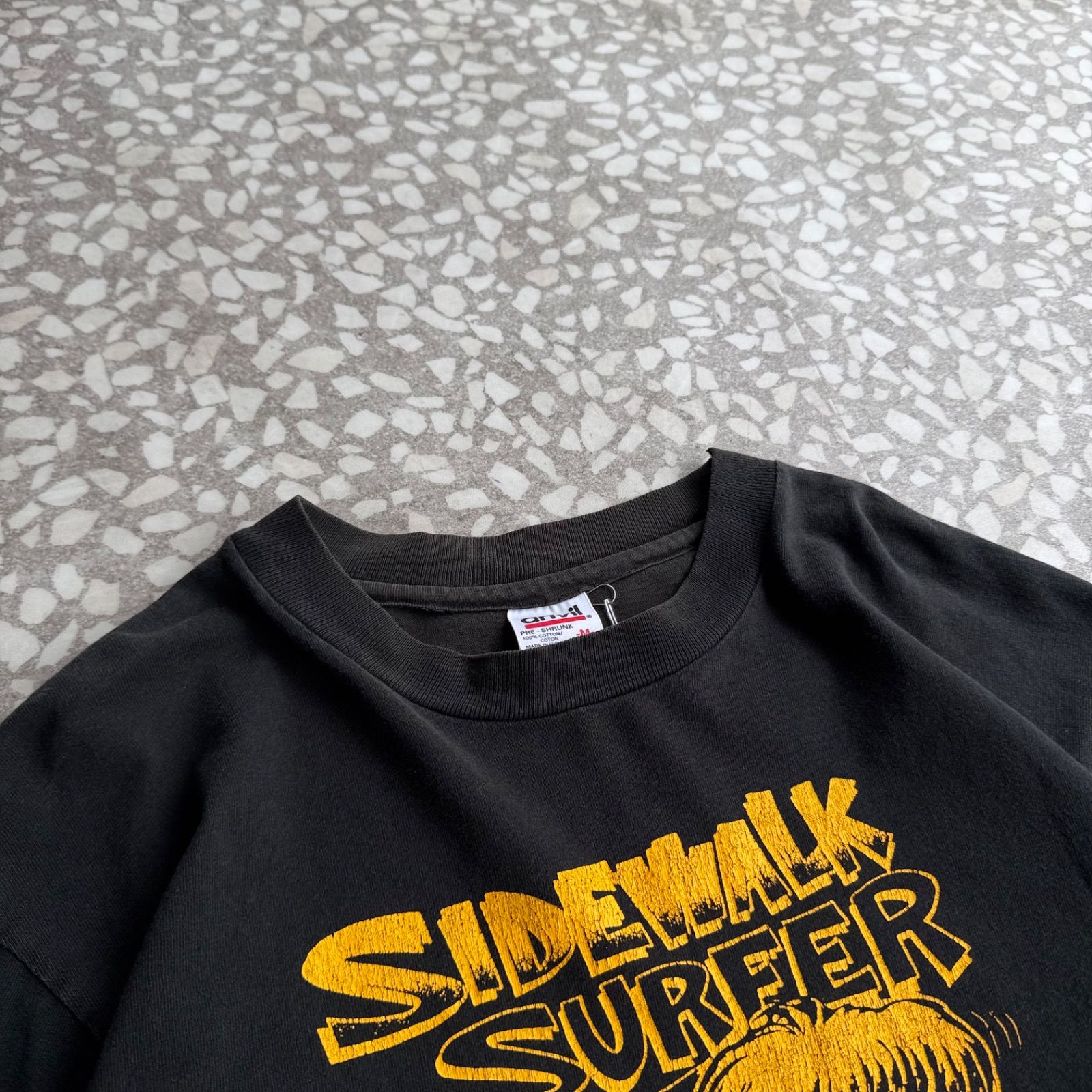 [ Archive アーカイブ Y2K ] anvil / 90’s usa製 sidewalk surfer ls Tee サイドウォーク・サーファー アメリカ製　ラットフィンク　長袖Tシャツ　ストリート　 スケーター sk8