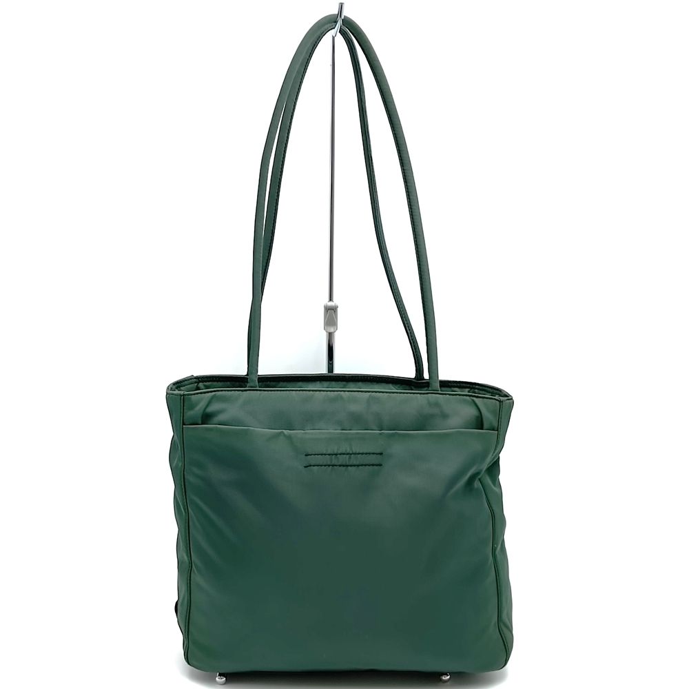 PRADA プラダ トートバッグ ショルダーバッグ ナイロン グリーン レディース