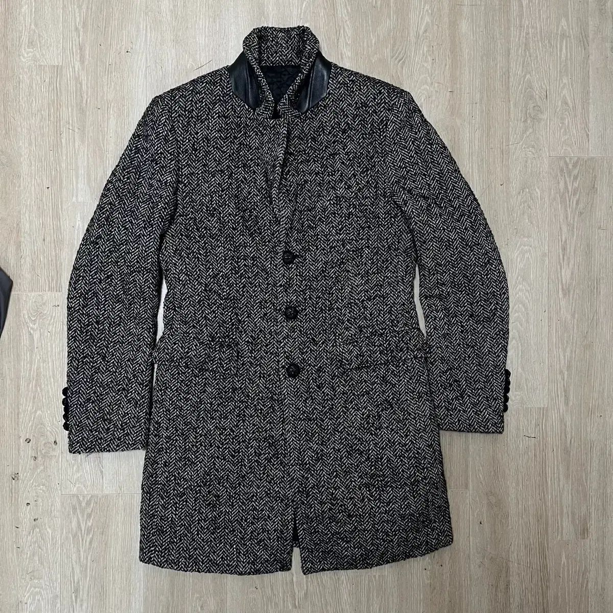 ハンサム システム メンズ クラシック ヘリンボーン シングル コート L/100 6,577円