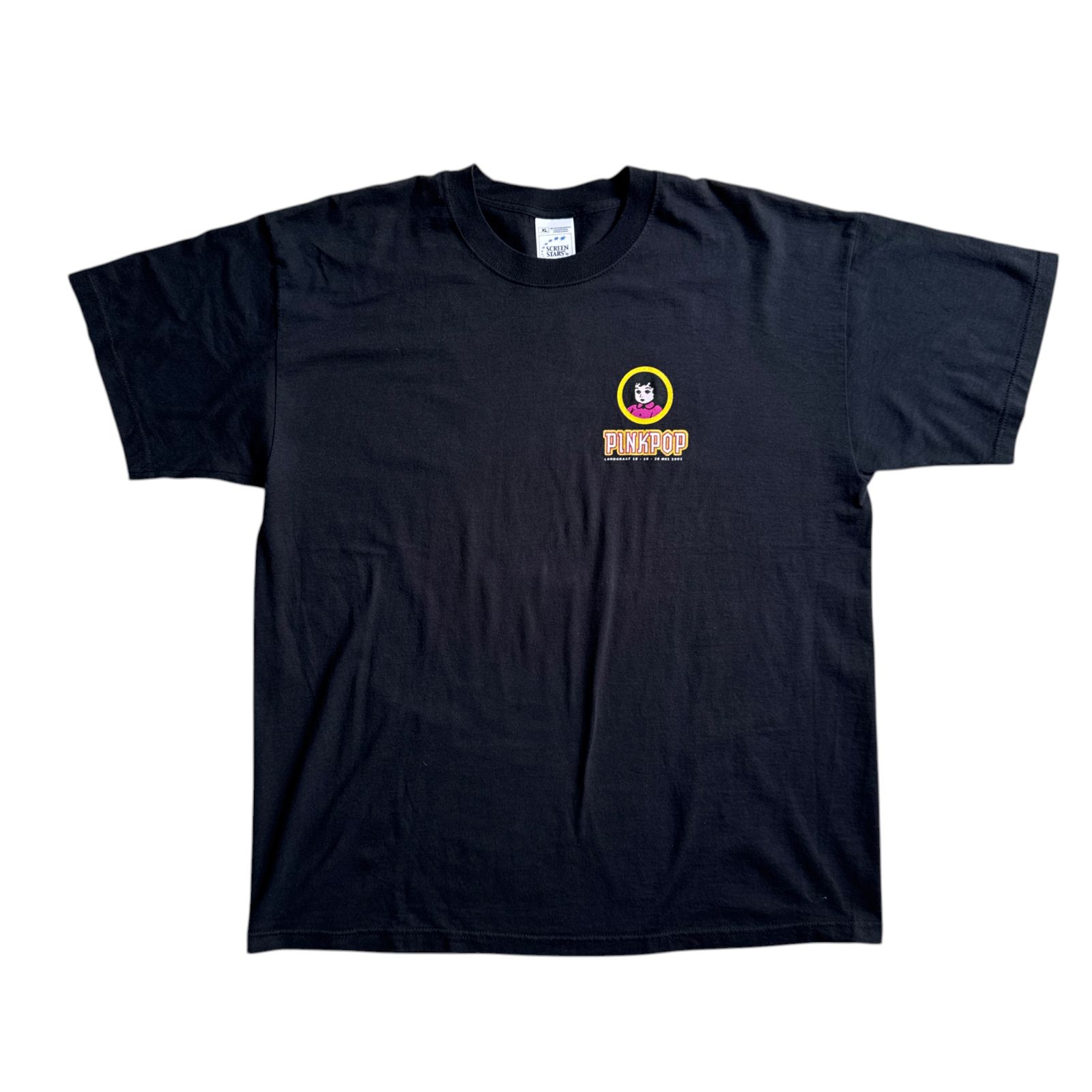 00s Pinkpop 2002 グラフィック アイコン ミュージックフェス Tシャツ XLサイズ フェス ピンクポップ ポップアート vintage ヴィンテージ バンドTシャツ RAMMSTEIN SYSTEM OF A DOWN MUSE