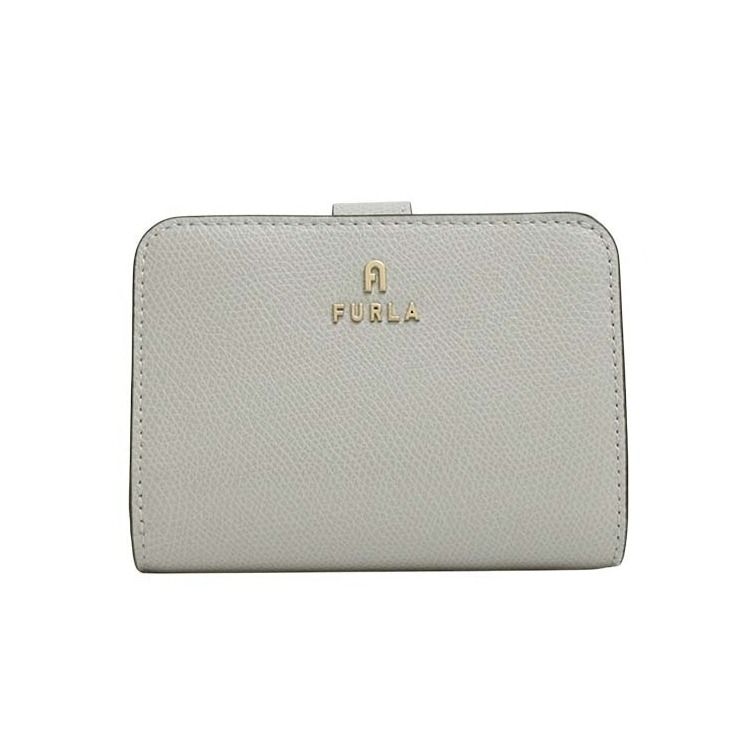 【ギフト対応可】フルラ FURLA 二つ折り財布 CAMELIA S COMPACT WALLETS カメリア コンパクト ウォレット 牛革 レディース ライトブルー ブルー 人気 ブランド おしゃれ 誕生日 記念 プレゼント ギフト 送料無料