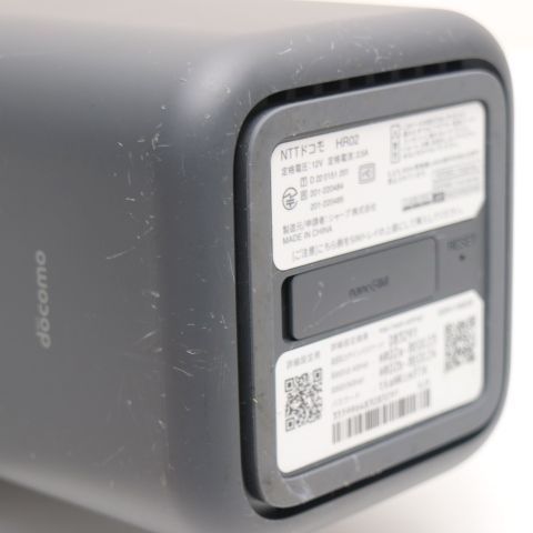 【超メルカリ市値引き】 SHARP  5G HR02 良品中古 HR02 home 5G ダークグレー DoCoMo ルーター SHARP 即日発送