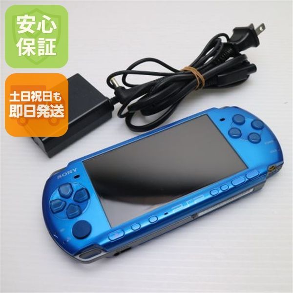 美品 PSP-3000 バイブラント・ブルー 即日発送 game SONY PlayStation Portable 本体 土日祝発送OK 06000