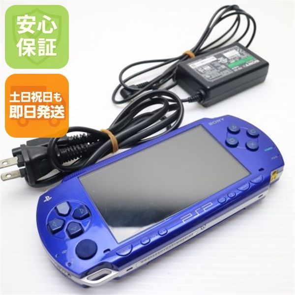 美品 PSP-1000 メタリックブルー 即日発送 game SONY PlayStation Portable 本体 土日祝発送OK 06000