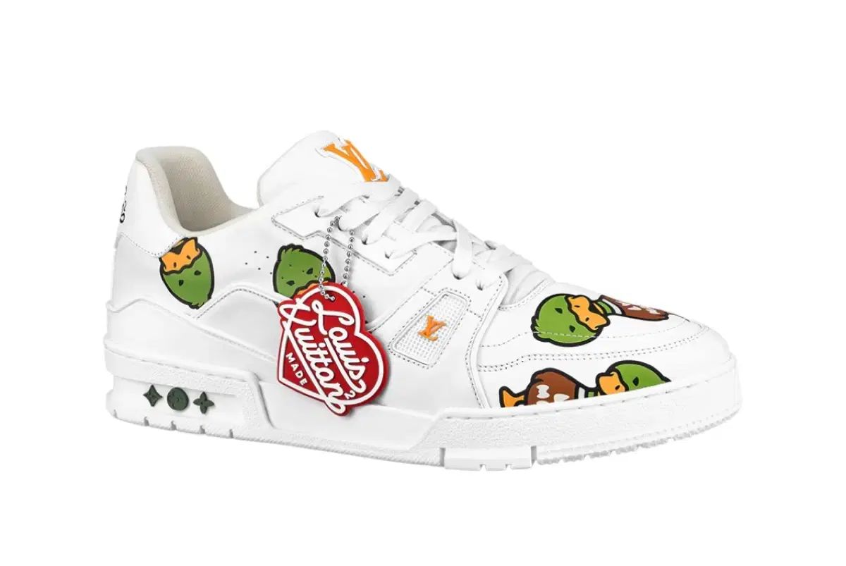 UK7 ルイヴィトン x NIGO LV トレーナー スニーカー 白