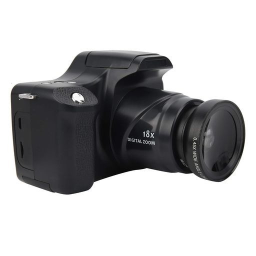 ASHATAデジタルカメラ、3.0インチLCDスクリーン18倍ズームHD一眼レフカメラ24MP写真撮影1500mAh大容量バッテリービデオカメラ、写真