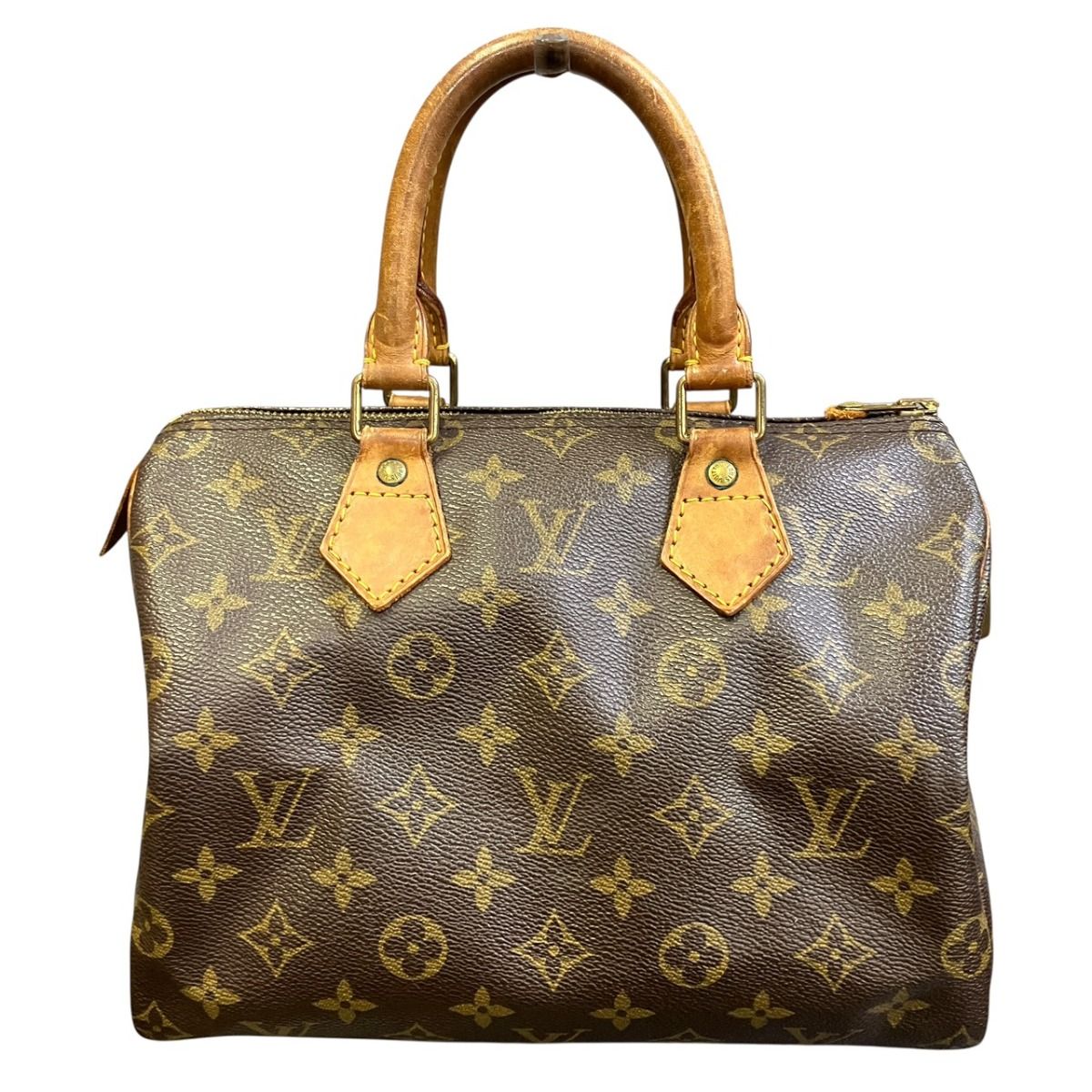 ルイ・ヴィトン LOUIS VUITTON スピーディー25 モノグラム ハンドバッグ ヌメ革 トアル地 M41528 レディース