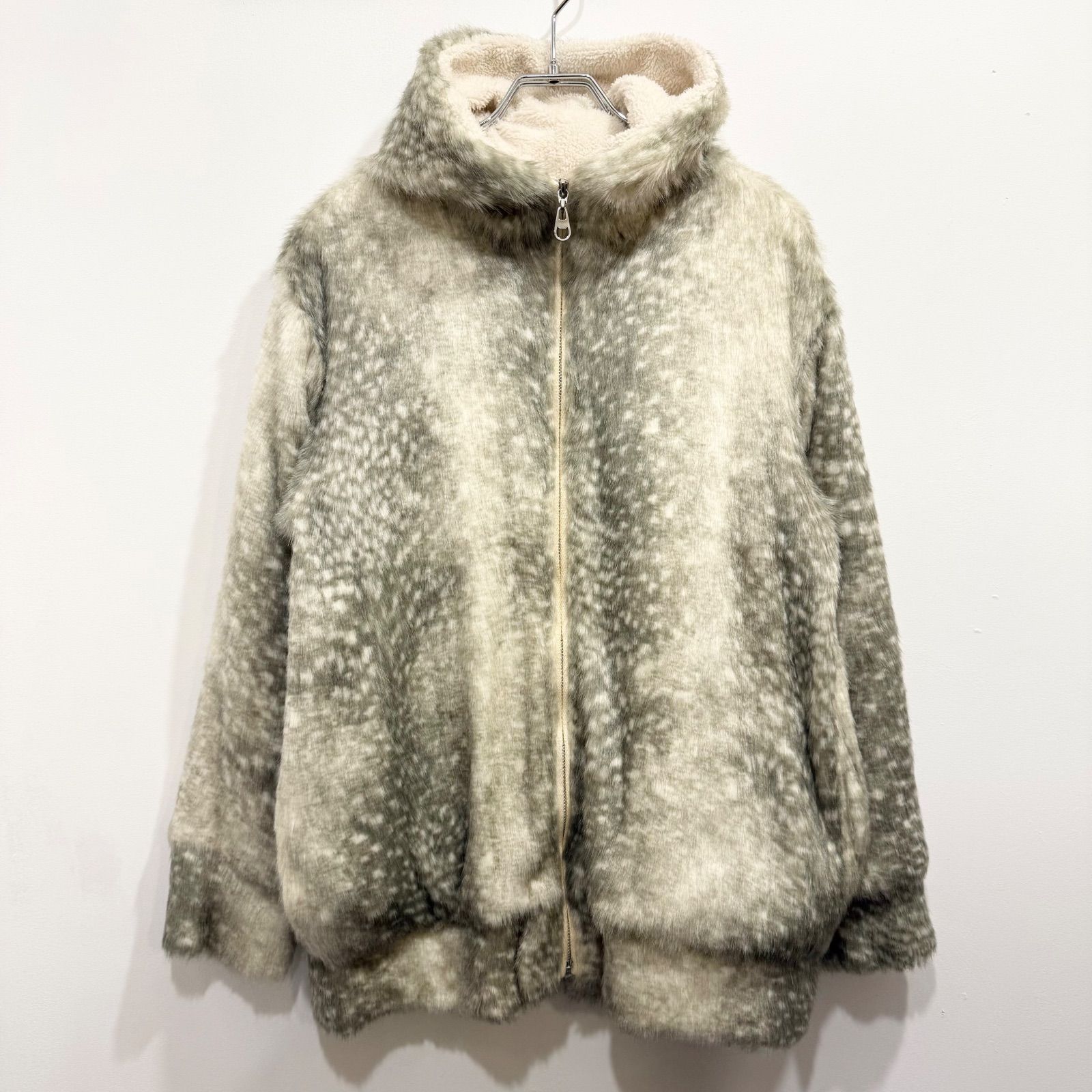 TSUMORI CHISATO ツモリチサト ゴマアザラシ フード付き ファーブルゾン ボアフリース M【送料込み】