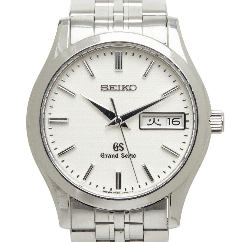 セイコー グランドセイコー デイデイト 腕時計 9F83-0AB0 ホワイト ステンレススチール メンズ SEIKO【228-77369】