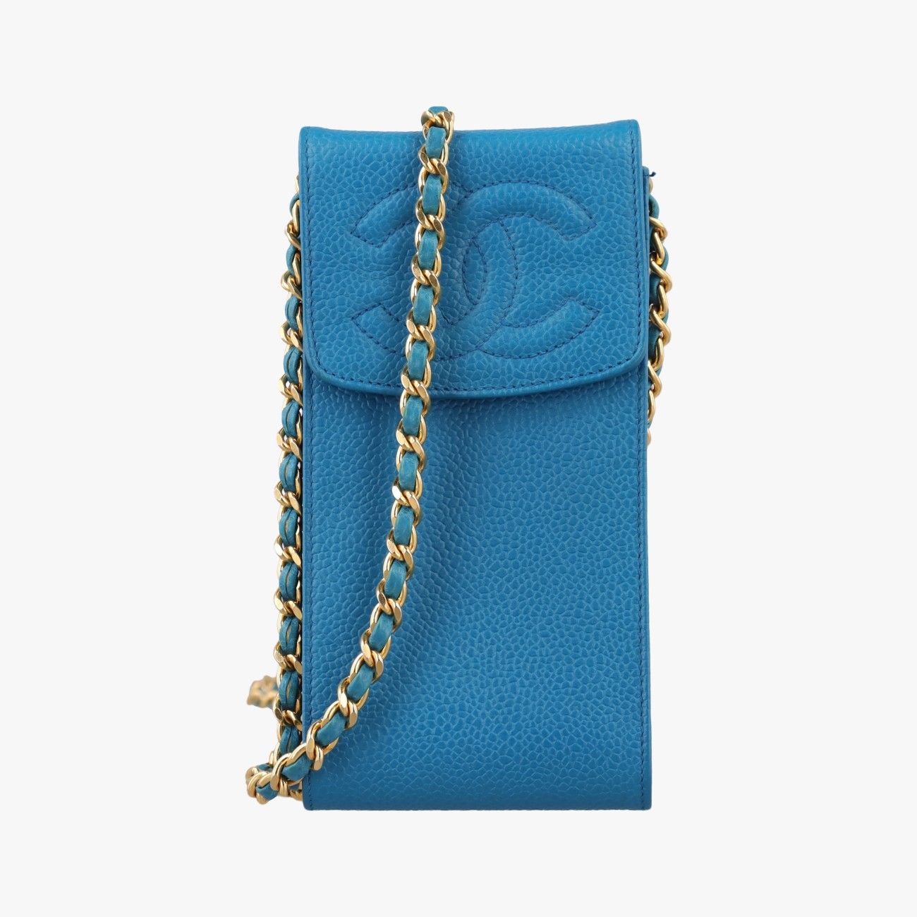 シャネルChanelタイムレス ブルー キャビアスキン A05278 3911109