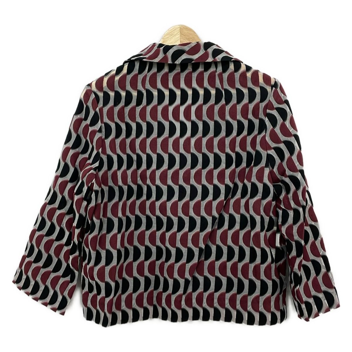 MARNI(マルニ) ジャケット サイズ38 S レディース - 白×黒×ボルドー 