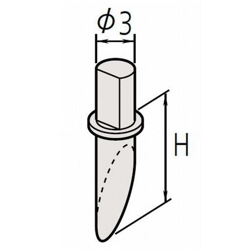 ミツトヨ(Mitutoyo)片角スタイラス354884SPH-71