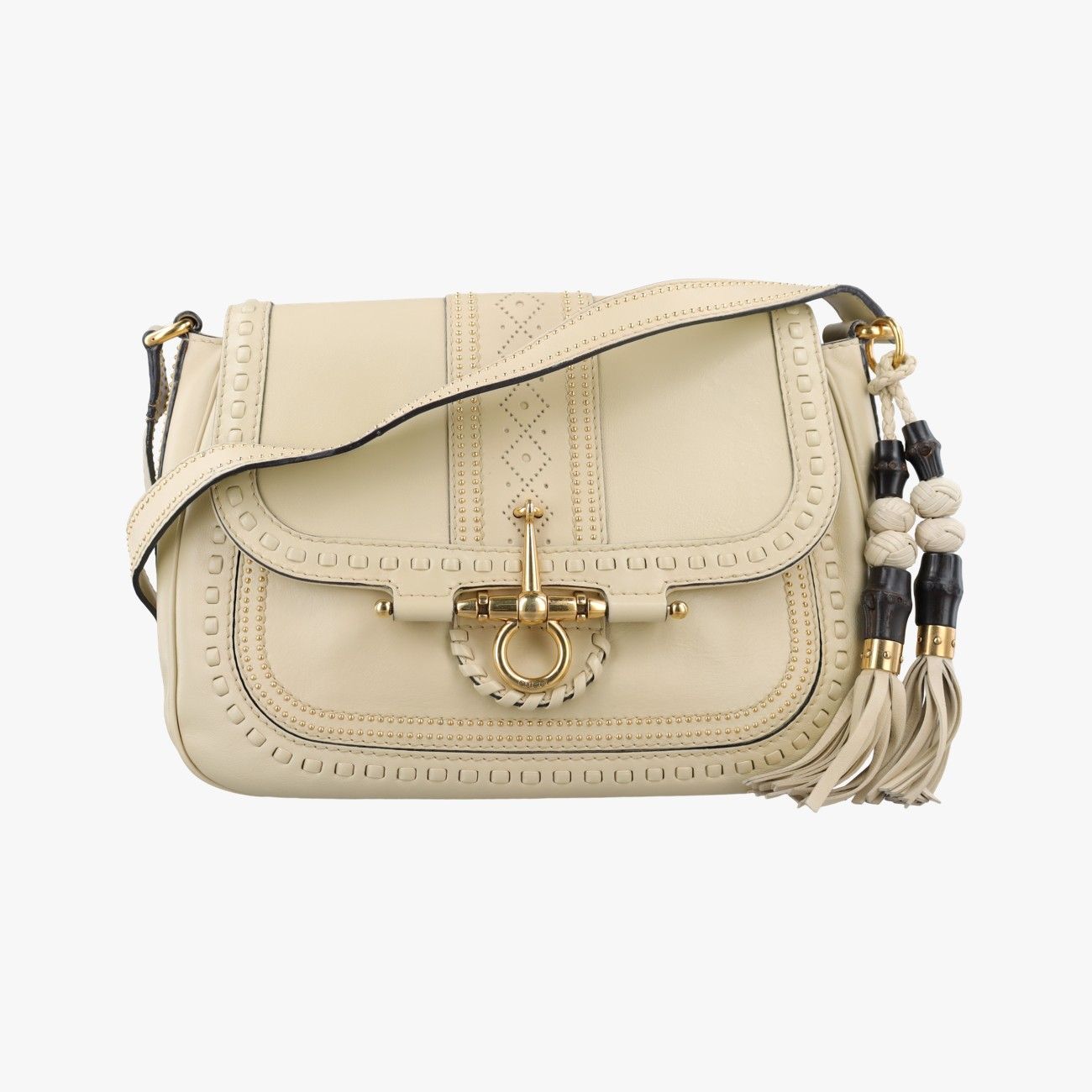 グッチGucciスナッフルビット アイボリー レザー 263955 F8790590 44,400円