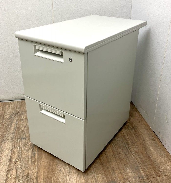 【中古品】プラス 2段脇机 JS-047D-2 LGY グレー 11,899円