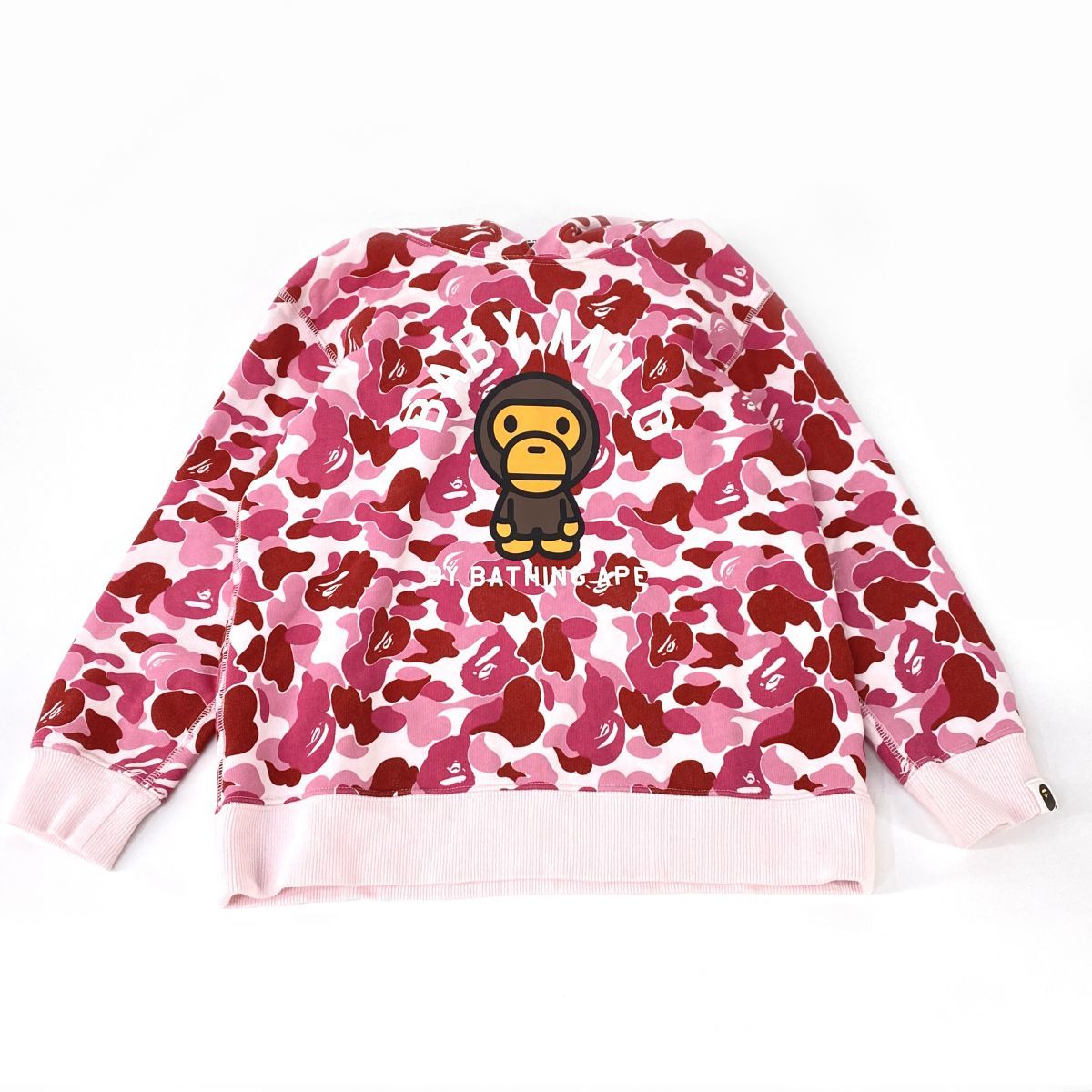 BAPE KIDS BY A BATHING APE ベイプキッズ ABC Camo Baby Milo Pullover Hoodie フーディ パーカー サイズ:130 キッズ ※中古