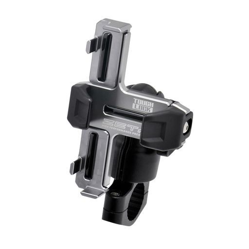 ジータレーシング(ZETARACING)タフロックスマートフォンマウント単体チタンカラー振動吸収ハンドル径(22.2/25.4/28.6/31.7)m