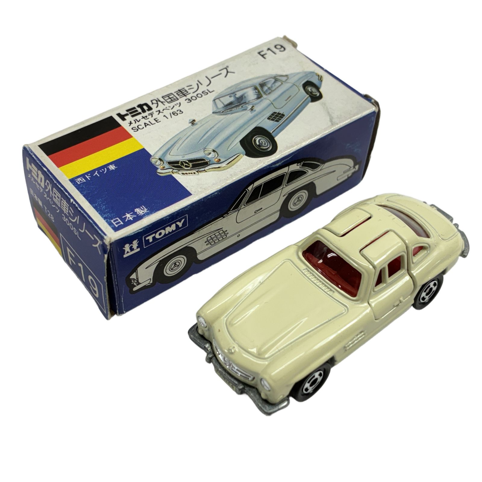 トミカ外国車シリーズ　メルセデスベンツ　300SL TOMY トミカ F19 外国車シリーズ メルセデスベンツ 300SL 1/63 青箱