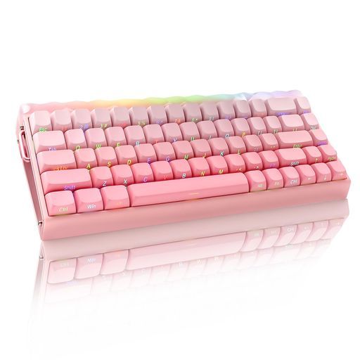 AULAHero68HE60%有線ゲーミングキーボード、ホール効果磁気スイッチ搭載、可変作動ポイント、高速トリガー対応、8KHzポーリング、0.125