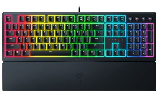 RazerレイザーOrnataV3ゲーミングキーボード有線薄型クリック感のあるメカ・メンブレンスイッチ搭載UVコートキーキャップは耐摩耗性と耐傷性を向